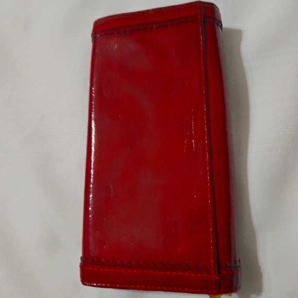 Anna Sui Patent Leather 4 Divider Long Wallet - Picture 7 of 14